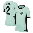 Chelsea Third Stadium Shirt 2023-24 - Kids with Disasi 2 printing - Kit Captain