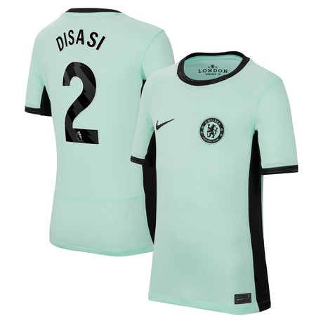 Chelsea Third Stadium Shirt 2023-24 - Kids with Disasi 2 printing - Kit Captain