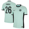 Chelsea Cup Third Vapor Match Shirt 2023-24 with Colwill 26 printing - Kit Captain