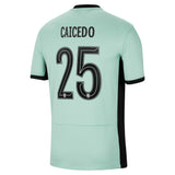 Chelsea Cup Third Stadium Shirt 2023-24 with Caicedo 25 printing - Kit Captain