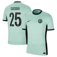 Chelsea Cup Third Stadium Shirt 2023-24 with Caicedo 25 printing - Kit Captain