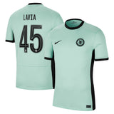 Chelsea Cup Third Stadium Shirt 2023-24 with Lavia 45 printing - Kit Captain