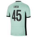 Chelsea Cup Third Stadium Shirt 2023-24 with Lavia 45 printing - Kit Captain