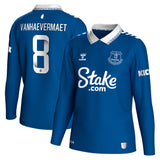 Everton WSL Hummel Home Shirt 2023-24 - Long Sleeve -  Vanhaevermaet 8 printing - Kit Captain