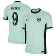 Chelsea Third Vapor Match Shirt 2023-24 with Macario 9 printing - Kit Captain