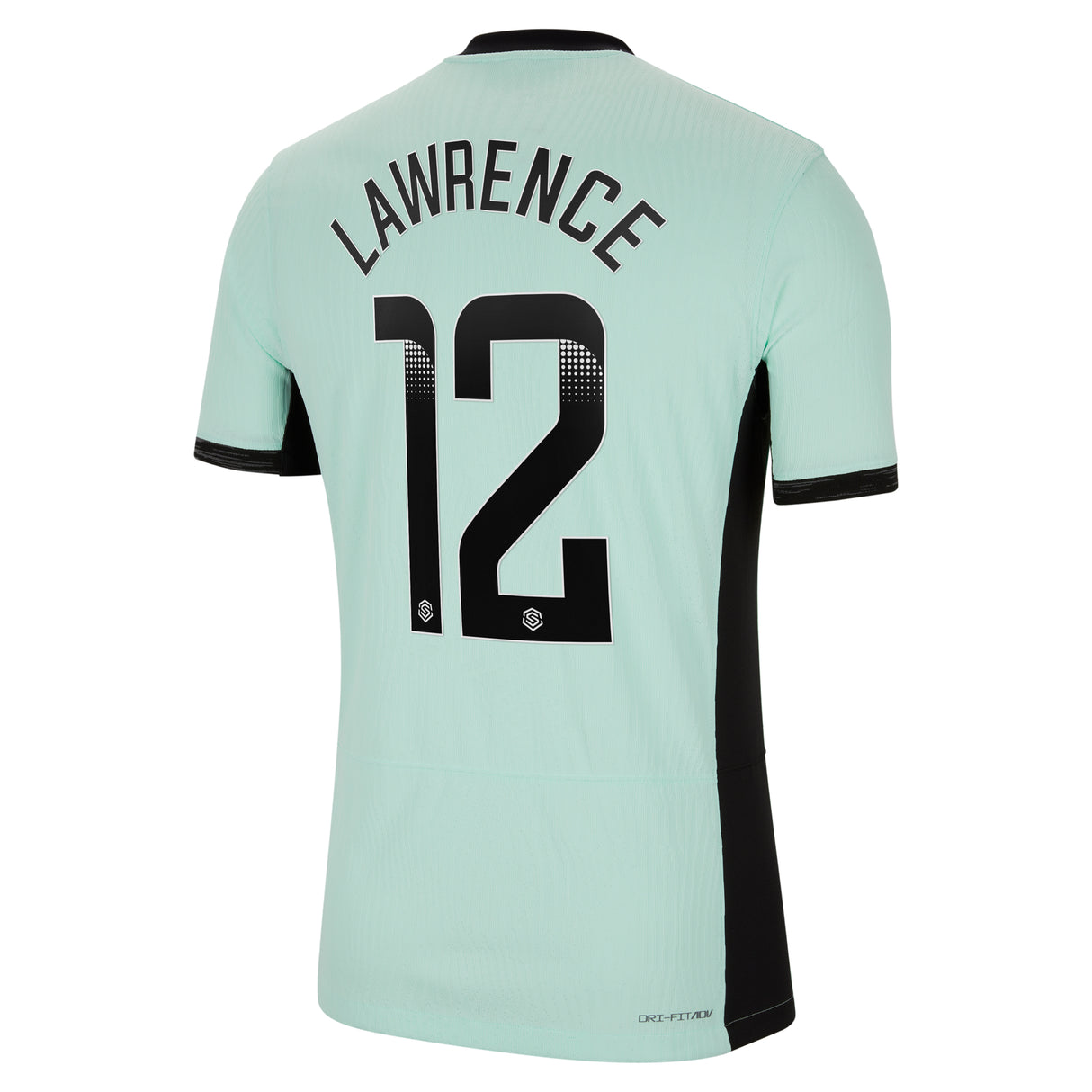 Chelsea WSL Third Vapor Match Shirt 2023-24 with Lawrence 12 printing - Kit Captain