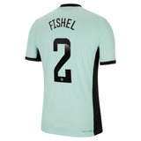 Chelsea WSL Third Vapor Match Shirt 2023-24 with Fishel 2 printing - Kit Captain