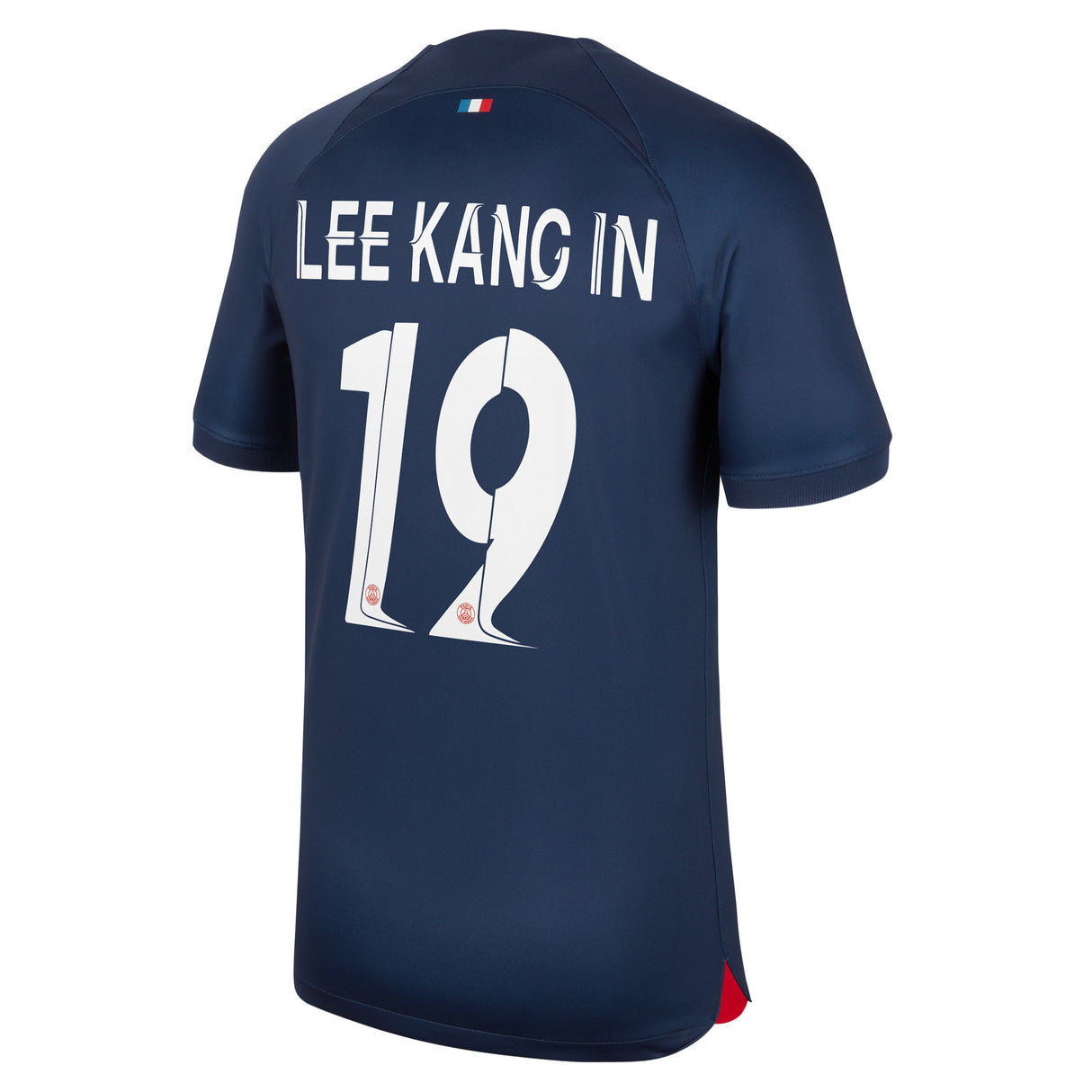 PSG Home Stadium Shirt 2023-24 with Champions League printing Lee Kang In  19 - Kit Captain