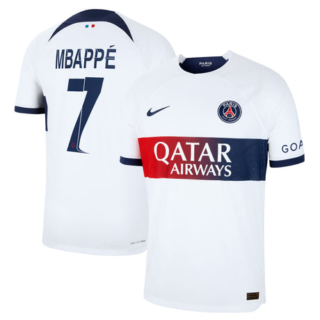 Paris Saint-Germain Nike Away Dri Fit Adv Match Shirt 2023-24 with Champions League printing Mbappé  7 - Kit Captain