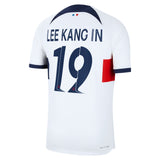 Paris Saint-Germain Nike Away Dri Fit Adv Match Shirt 2023-24 with Champions League printing Lee Kang In  19 - Kit Captain