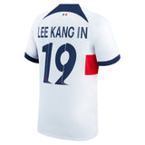 Paris Saint-Germain Nike Away Stadium Shirt 2023-24 with Champions League printing Lee Kang In  19 - Kit Captain