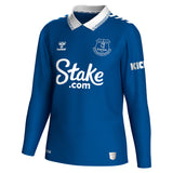 Everton Hummel Home Shirt 2023-24 - Long Sleeve with Beto 14 printing - Kit Captain