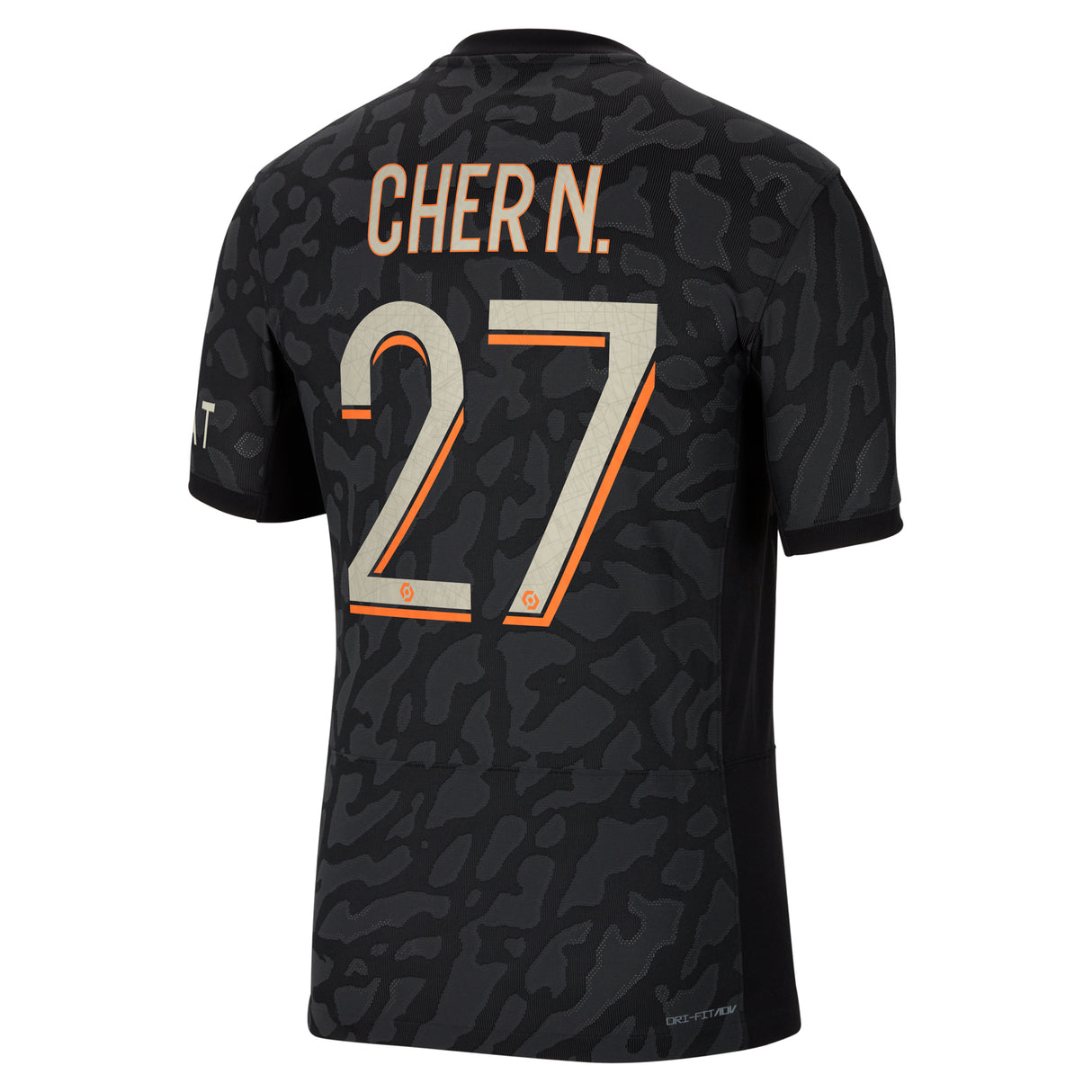 PSG x Jordan Third Dri-FIT ADV Match Shirt 2023-24 with Cher N. 27 printing - Kit Captain