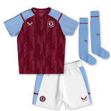 Aston Villa Castore Home Infant Kit 2023-24 with Lenglet 17 printing - Kit Captain