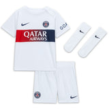 Paris Saint-Germain Nike Away Stadium Kit 2023-24 - Infant with Kolo Muani 23 printing - Kit Captain