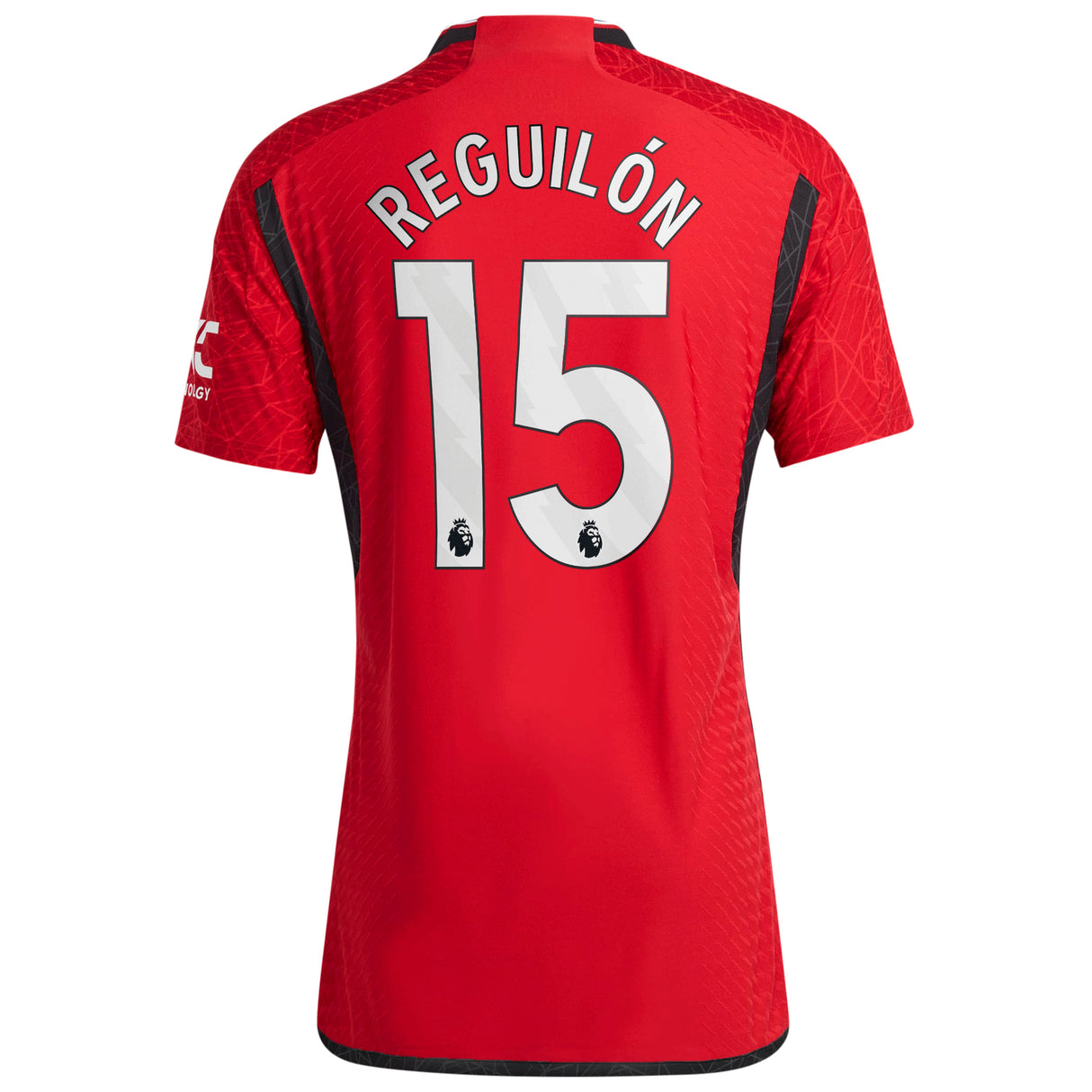 Manchester United EPL Home Authentic Shirt 2023-24 with Reguilón 15 printing - Kit Captain