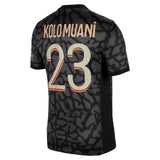 PSG x Jordan Third Stadium Shirt 2023-24 with Kolo Muani 23 printing - Kit Captain