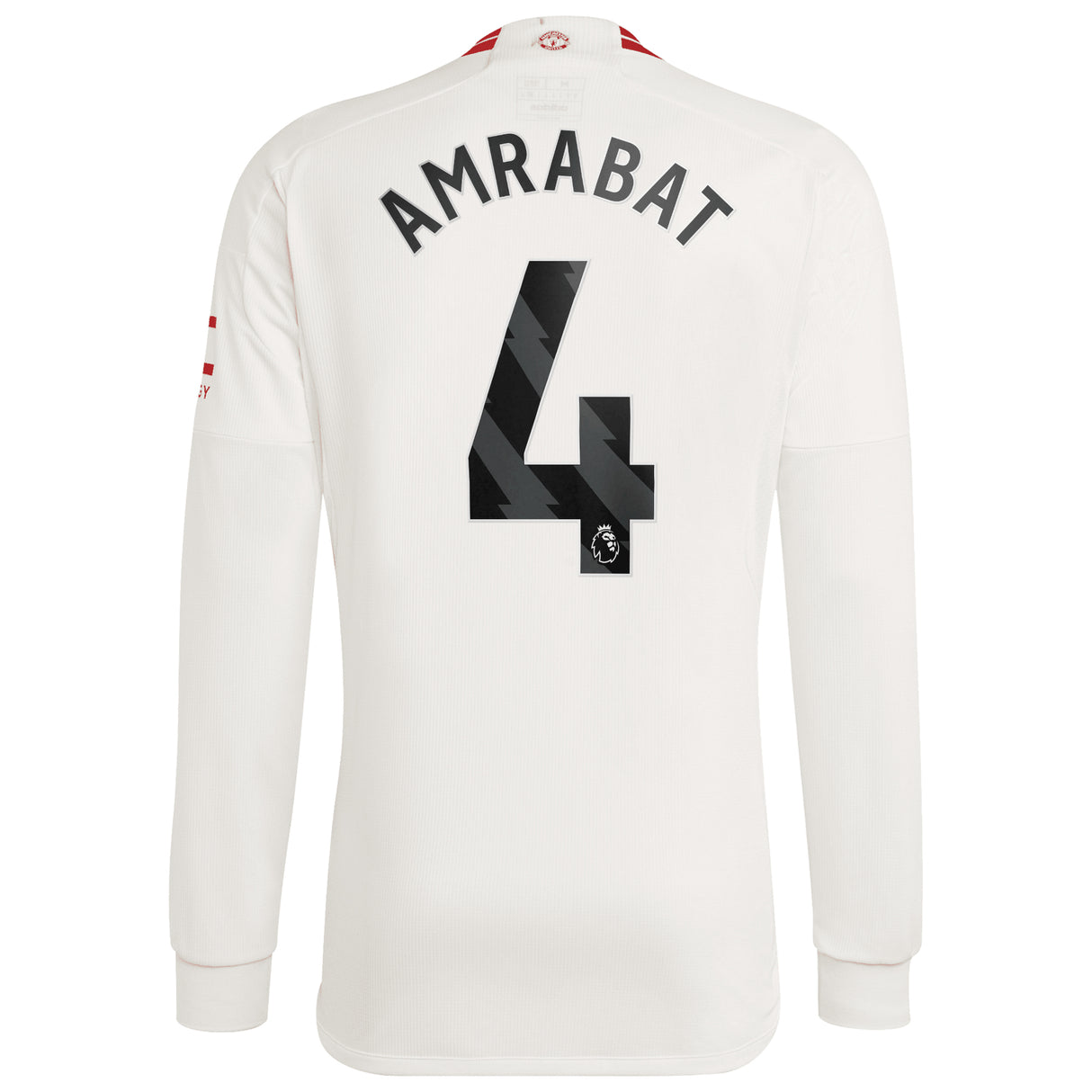 Manchester United EPL Third Shirt 2023-24 - Long sleeve with Amrabat 4 printing - Kit Captain