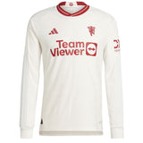 Manchester United EPL Third Authentic Shirt 2023-24 - Long sleeve with Evans 35 printing - Kit Captain