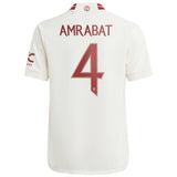 Manchester United Cup Third Shirt 2023-24 - Kids with Amrabat 4 printing - Kit Captain