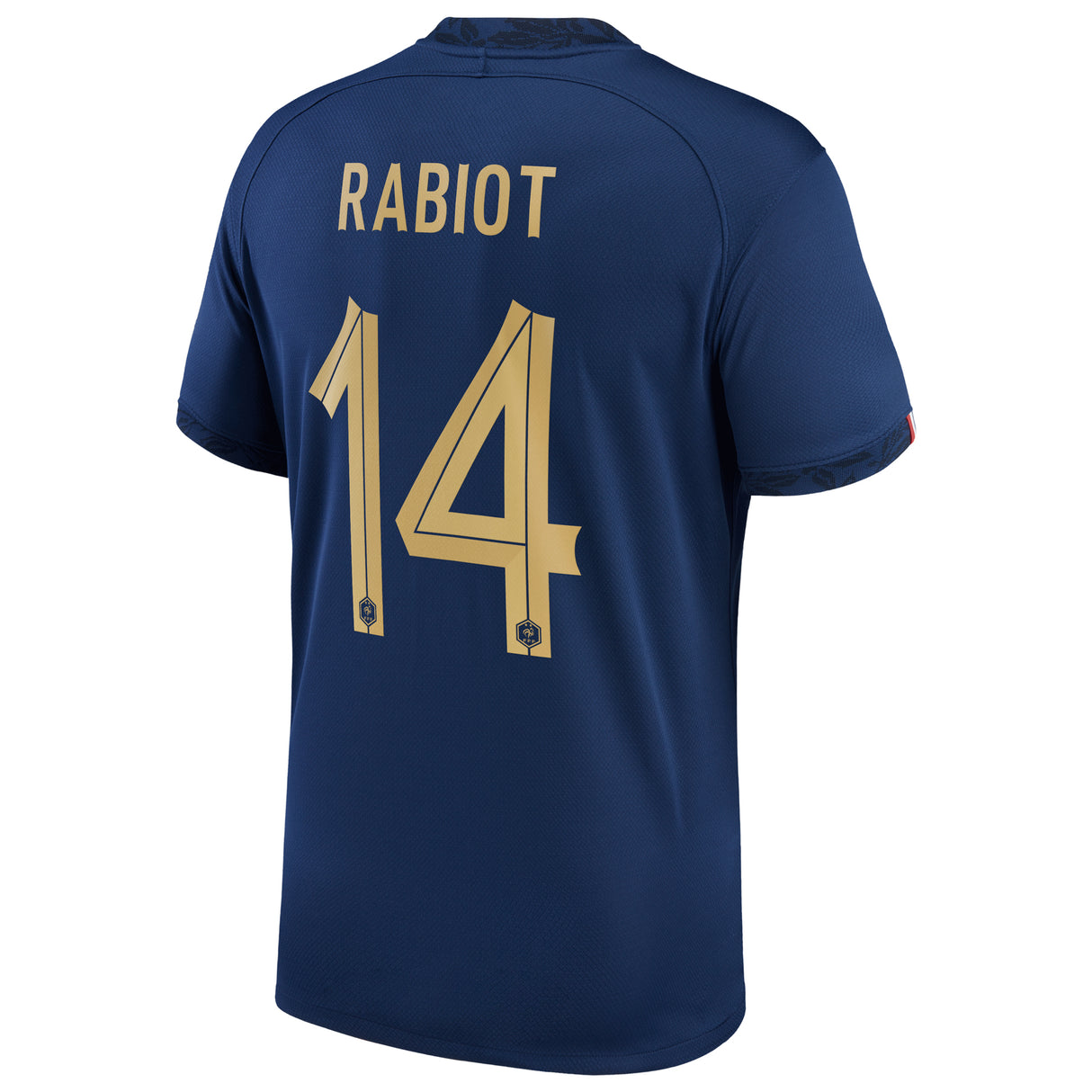 France Home Stadium Shirt 2022 with Rabiot 14 printing - Kit Captain