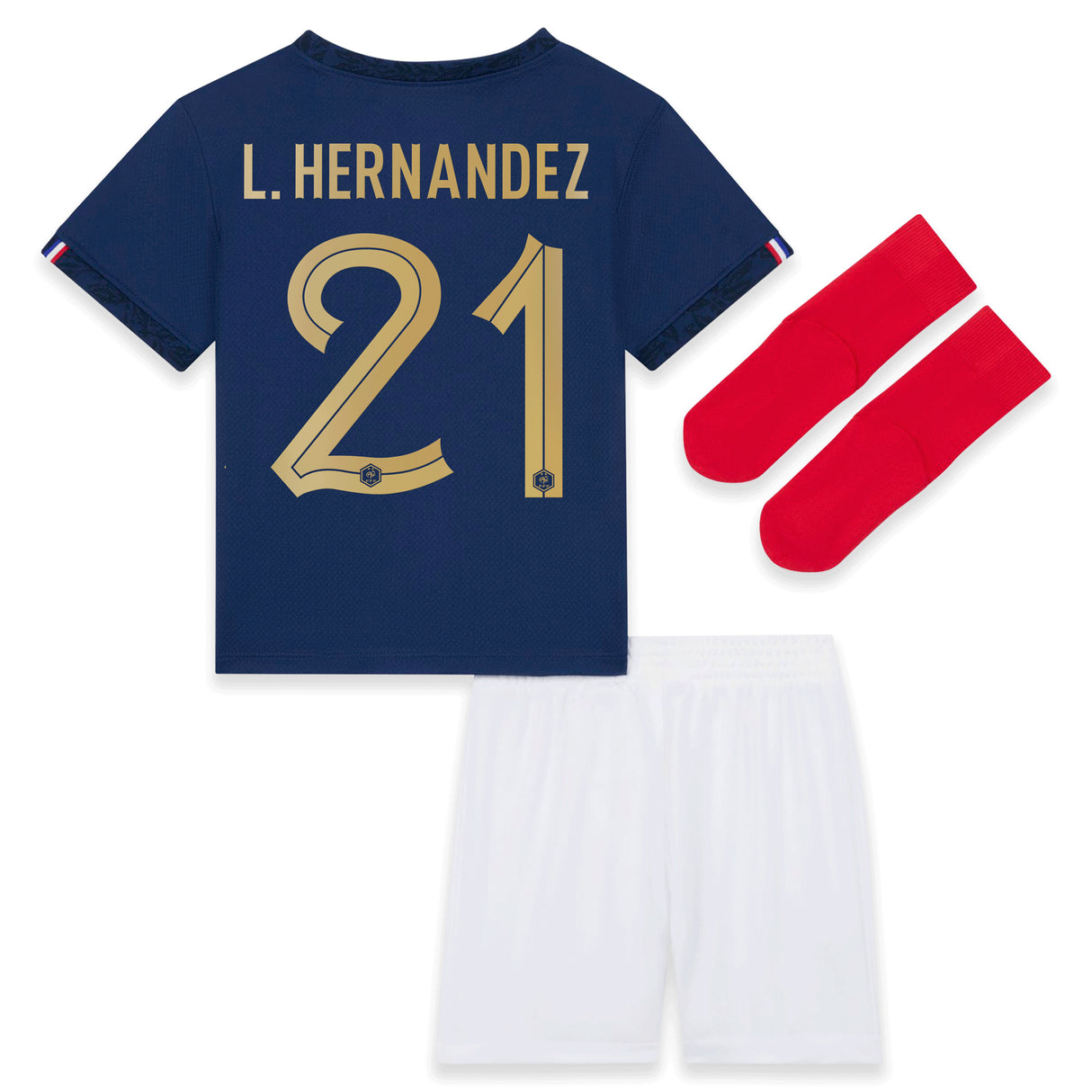 France Home Stadium Kit 2022 - Infant with L.Hernandez 21 printing - Kit Captain