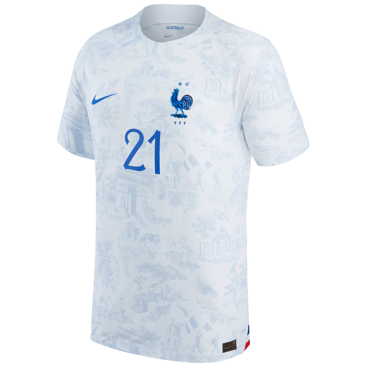 France Away Match Shirt 2022 with L.Hernandez 21 printing - Kit Captain