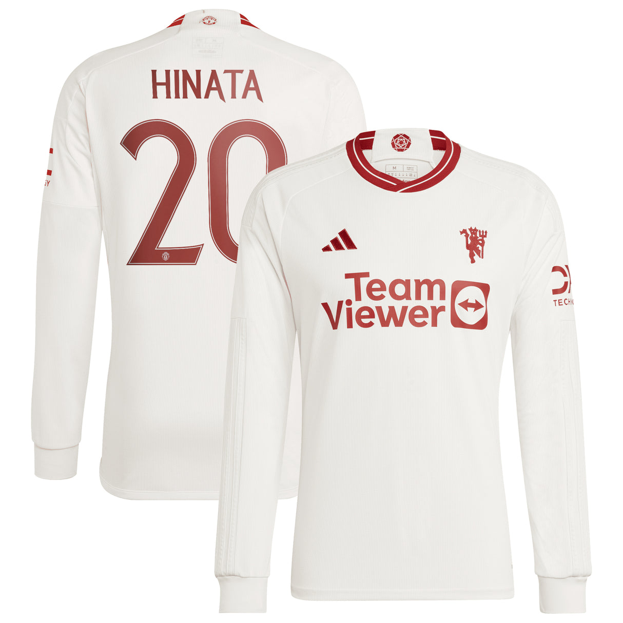 Manchester United Third Shirt 2023-24 - Long sleeve with Hinata 20 printing - Kit Captain