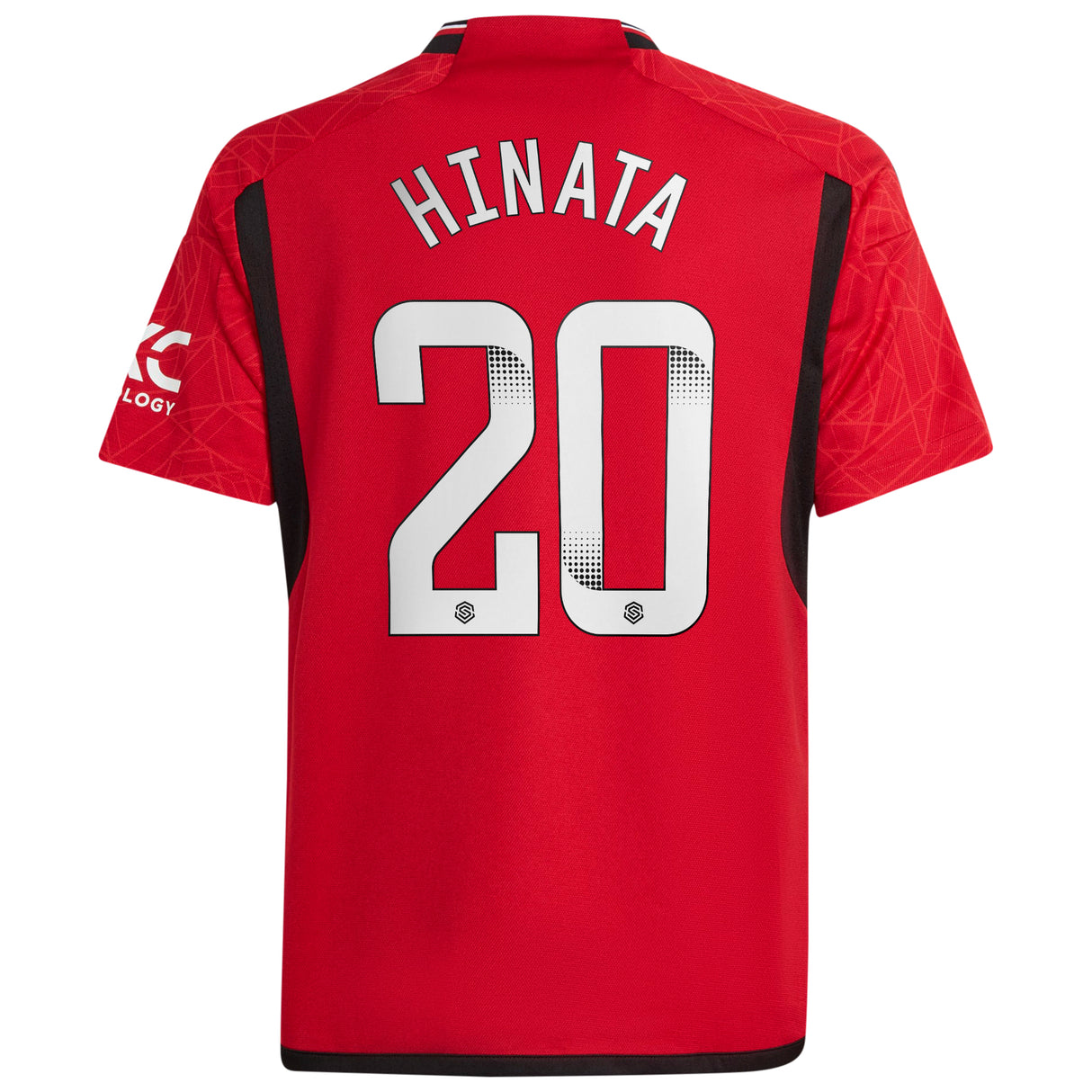 Manchester United WSL Home Shirt 2023-24 - Kids with Hinata 20 printing - Kit Captain