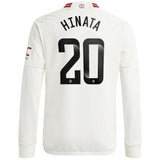 Manchester United WSL Third Shirt 2023-24 - Kids - Long Sleeve with Hinata 20 printing - Kit Captain