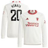 Manchester United WSL Third Shirt 2023-24 - Kids - Long Sleeve with Hinata 20 printing - Kit Captain