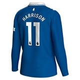 Everton Hummel Home Shirt 2023-24 - Long Sleeve with Harrison 11 printing - Kit Captain