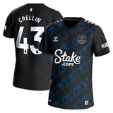 Everton Hummel Away Goalkeeper Shirt 2023-24 with Crellin 43 printing - Kit Captain