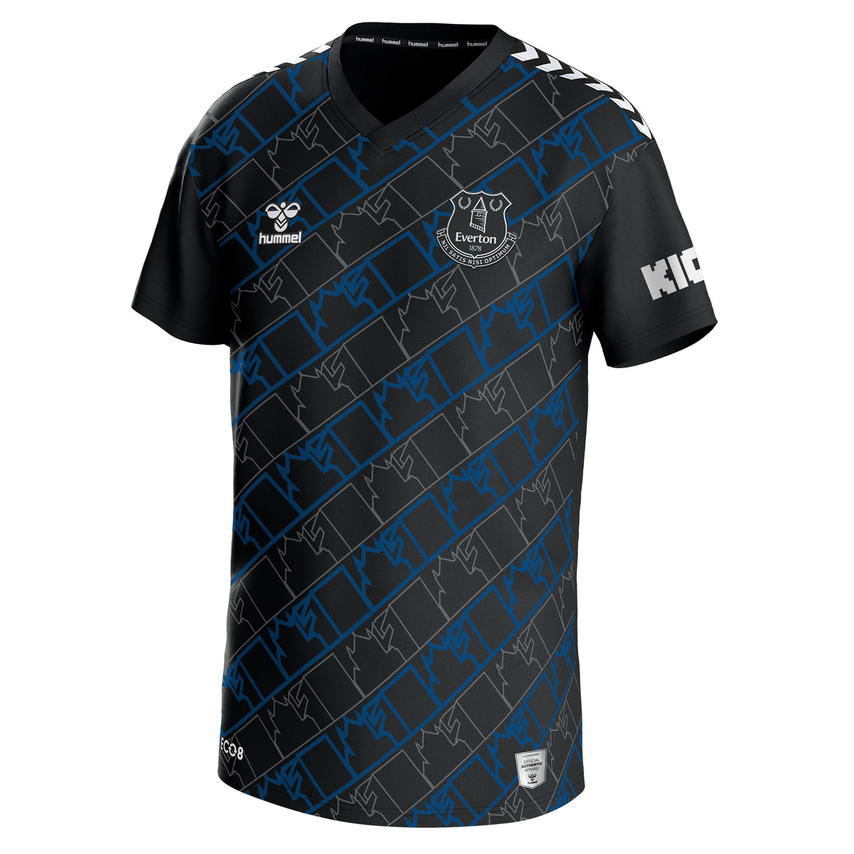 Everton Hummel Away Goalkeeper Shirt 2023-24 - Kids with J.Virginia 12 printing - Kit Captain