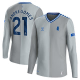 Everton Hummel Third Shirt 2023-24 - Long Sleeve - Kids with Andre Gomes 21 printing - Kit Captain