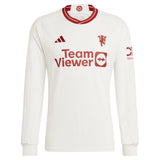 Manchester United WSL adidas Third Shirt 2023-24 - Long Sleeve - With Irene G. 8 Printing - Kit Captain