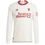 Manchester United WSL adidas Third Authentic Shirt 2023-24 - Long Sleeve - With Malard 9 Printing - Kit Captain