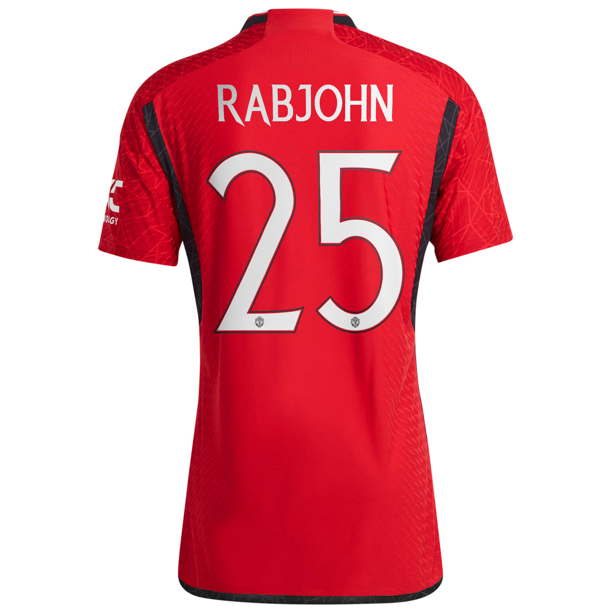 Manchester United Cup adidas Home Authentic Shirt 2023-24 - With Rabjohn 25 Printing - Kit Captain