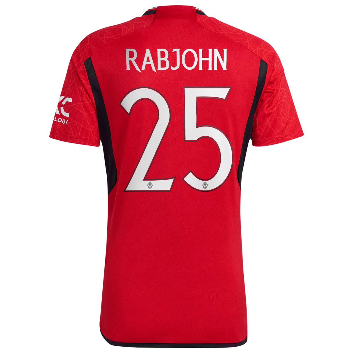 Manchester United Cup adidas Home Shirt 2023-24 - With Rabjohn 25 Printing - Kit Captain