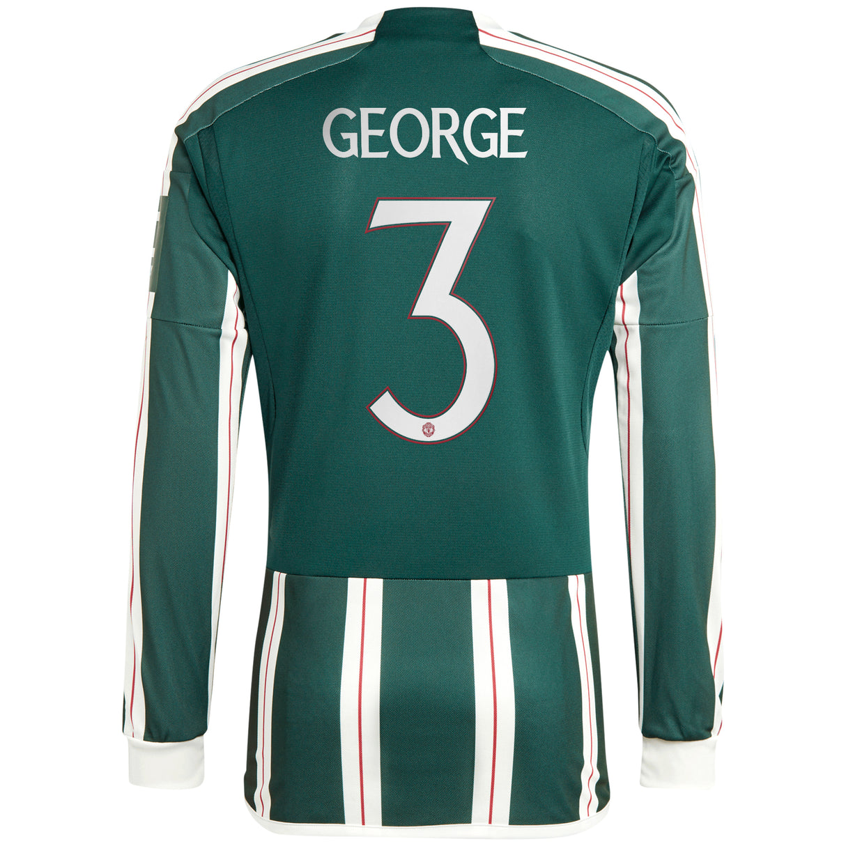 Manchester United Cup adidas Auswärtshemd 2023-24 - Long Sleeve - mit George 3 Druck