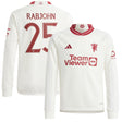 Manchester United Cup adidas Third Shirt 2023-24 - Kids - Long Sleeve - With Rabjohn 25 Printing - Kit Captain