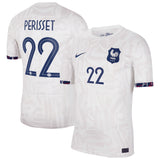 France Women Nike Away Stadium Shirt 2023-24 - Mens with Perisset 22 printing - Kit Captain