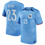 France Women Nike Home Stadium Shirt 2023-24 - Mens with Becho 23 printing - Kit Captain