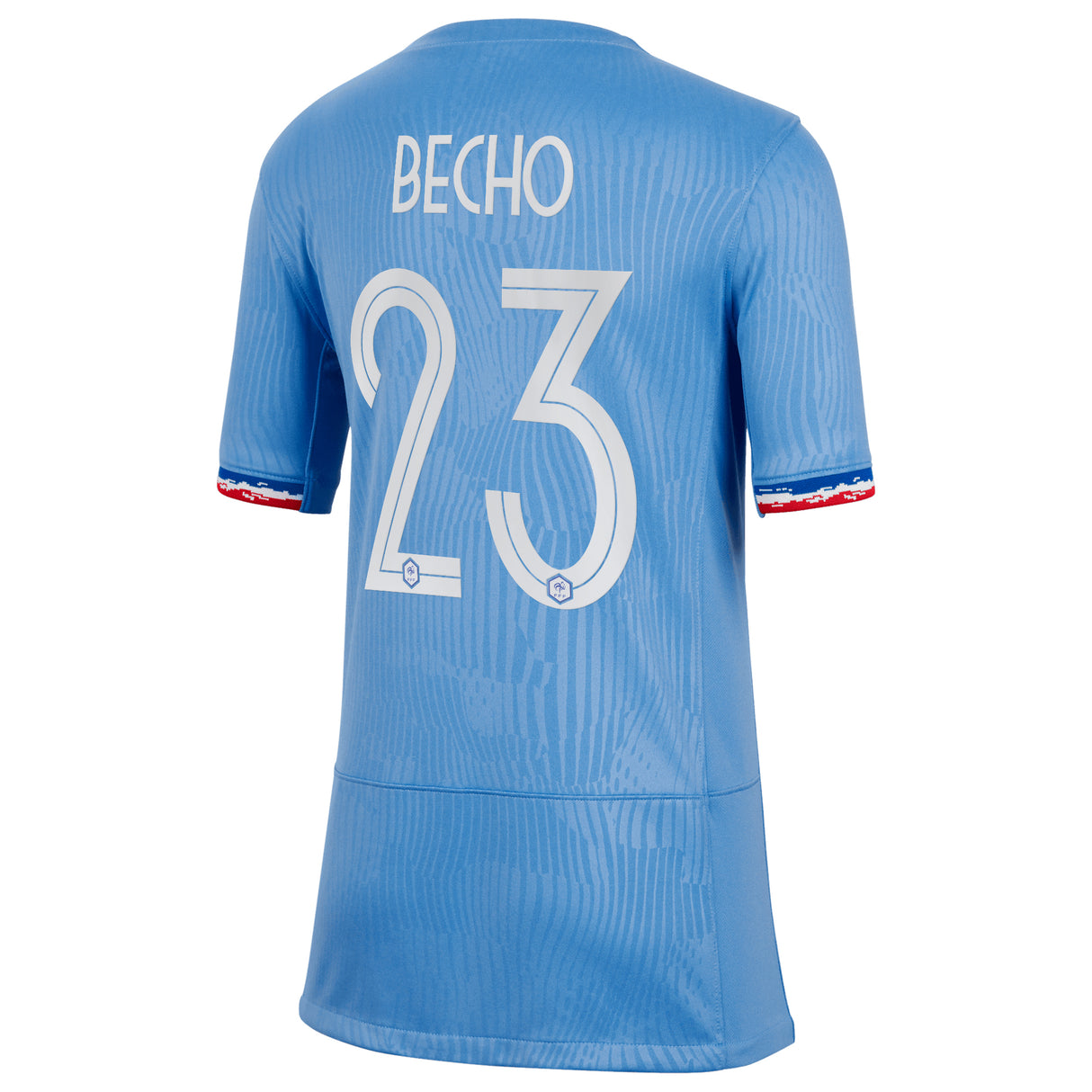 France Women Nike Home Stadium Shirt 2023-24 - Kids with Becho 23 printing - Kit Captain