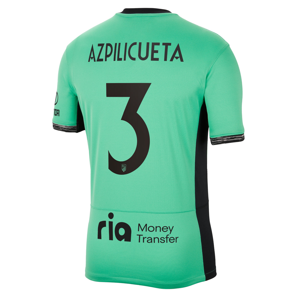 Atlético de Madrid Metropolitano Nike Third Stadium Shirt 2023-24 with Azpilicueta 3 printing - Kit Captain