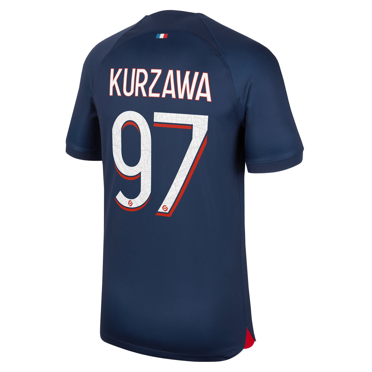 PSG Nike Home Stadium Shirt 2023-24 with Kurzawa 97 printing - Kit Captain