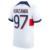 PSG Nike Away Stadium Shirt 2023-24 with Kurzawa 97 printing - Kit Captain