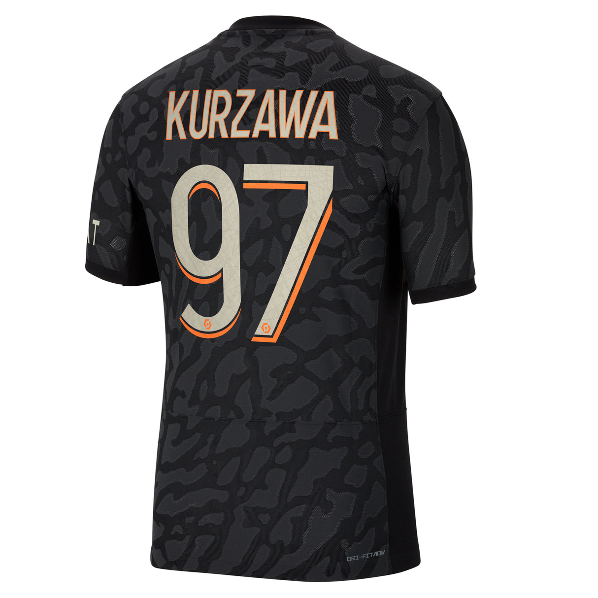 PSG x Jordan Third Dri-FIT ADV Match Shirt 2023-24 with Kurzawa 97 printing - Kit Captain