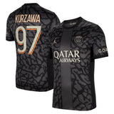 PSG x Jordan Third Stadium Shirt 2023-24 with Kurzawa 97 printing - Kit Captain