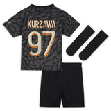 PSG x Jordan Third Stadium Kit 2023-24 - Infant with Kurzawa 97 printing - Kit Captain